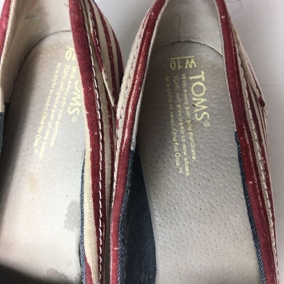 Toms open toe Espadrille wedge sandals size 10W - Picture 3 of 9